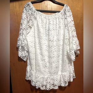 Siren Lily Floral Top Size: 3X